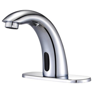 Touchless Hands Free Bathroom Sink Faucet Tap With Sensor, Chrome