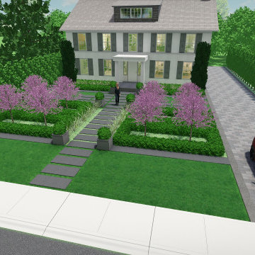 Rosedale Modern Formal Front Yard