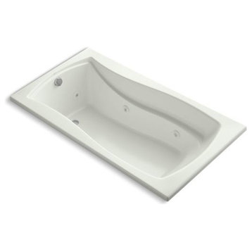 Kohler Mariposa 66"x36" Drop-In Whirlpool With Reversible Drain and Heater, Dune
