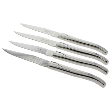 Laguiole Connoisseur Stainless Steel Steak Knives, Set of 4
