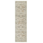 Nourison - Nourison Traditional Home 2'3" x 8' Ivory Beige Vintage Indoor Area Rug - Create a relaxing retreat in your home with this vintage-inspired rug from the Traditional Home Collection. A soft palette of neutral ivory and beige enlivens the traditional Persian design, which is artfully faded for an heirloom look. The machine-made construction of polypropylene yarns delivers durability, limited shedding, and low maintenance. Finished with fringe edges that complete the look.
