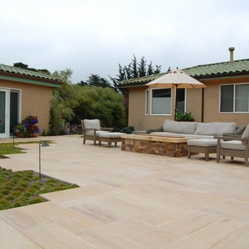 Stinson Beach Coastal Mediterranean Backyard Remodel