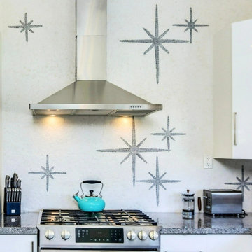 Kitchen Wall Decor Twinkling Stars Mosaic Artwork