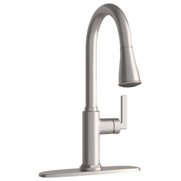 PROFLO PFXC7512 Pixley 1.8 GPM 1 Hole Pull Down Kitchen Faucet - - Brushed