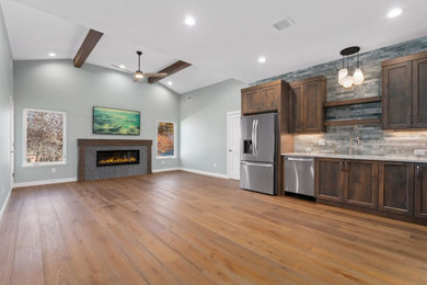 Home design - transitional home design idea in Denver