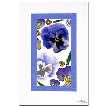 'Pansy Window' Canvas Art by Kathie McCurdy
