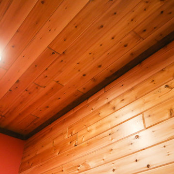 interior pictures of log paneling, and log siding