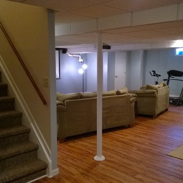 East Aurora, NY DIY Basement Finishing Project