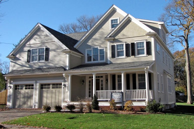 Example of an exterior home design in Boston