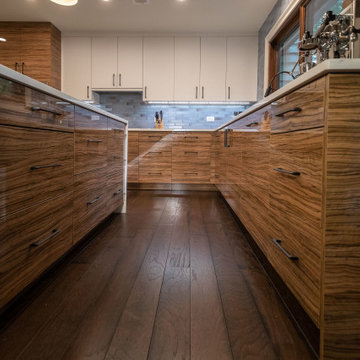 Tiger Stripe Kitchen Cabinets