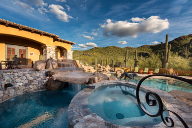 Inspiration for a southwestern pool remodel in Phoenix