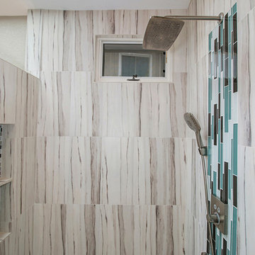 For the love of Turquoise Master bathroom remodel