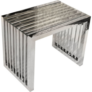 Soho End Table - Stainless Steel