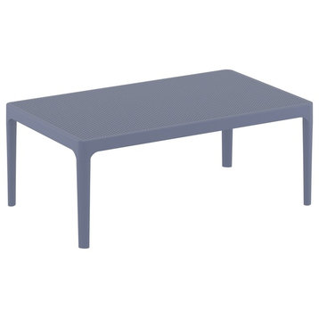 Compamia 39" Sky Lounge Table, Dark Gray