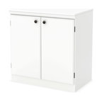 South Shore Morgan 2-Door Storage Cabinet, Pure White