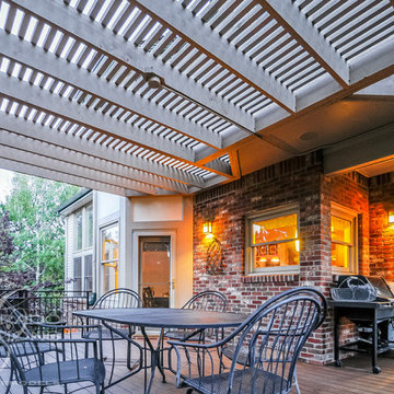 Englewood Pergola Deck with Split Stair Design