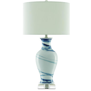 Hanni Table Lamp, White, Blue