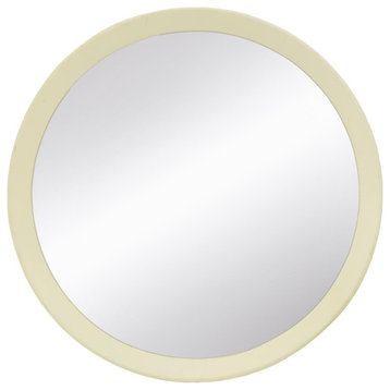 Porthole Wall Mirror, Cream