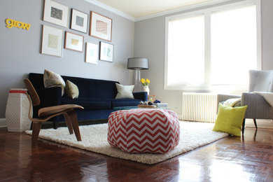Living room - modern living room idea in DC Metro
