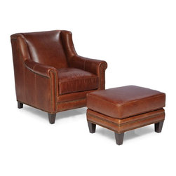 Leather Chairs and Ottomans - Products