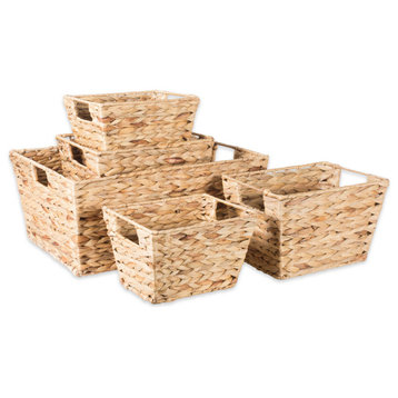DII Water Hyacinth Basket, Set of 5
