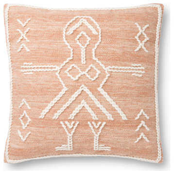 Justina BlakeneyxLoloi Decorative Pillow, Rust/Ivory, 22", Polyester/Polyfill