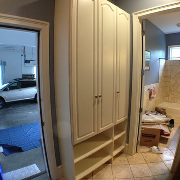 Mudroom shoe closet in Loudenville NY