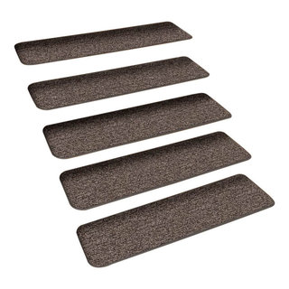 Green Stair Treads with Landing Mat - Tape-Free - 15 Pk