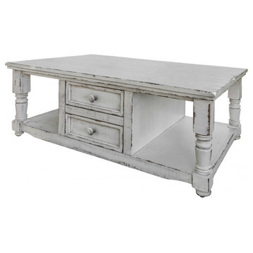 Stonegate Solid Wood Coffee Table - White