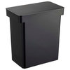 Yamazaki Home Rolling Airtight Pet Food Storage Container, Extra Large, Black