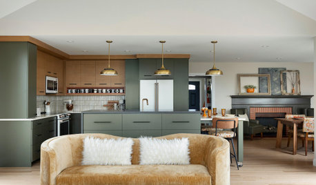 1940s Kitchen Opens Up to River Views and Warm Organic Style