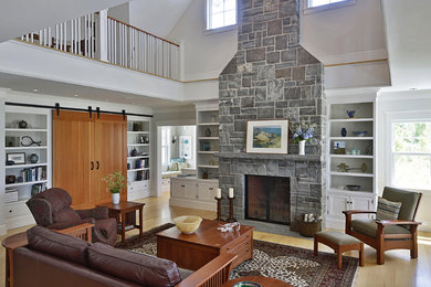 This is an example of a traditional living room in Portland Maine.
