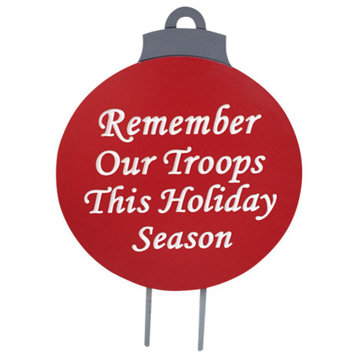 Remember Our Troops Military Outdoor Christmas Holiday Yard Art Sign