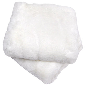 Heavy Faux Fur Throw Pillow Covers 2pcs Set, Erget, 20''x20''