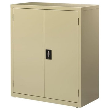 Hirsh Welded Metal Storage Cabinet with 2 Shelves Putty/Beige