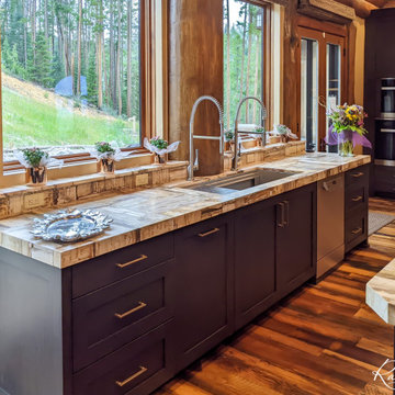48" Custom Stainless Steel Workstation Sink by Rachiele