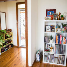 Entrance hall shoe storage