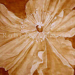 Roberta Ahrens Cracked Linen Botanical Paintings - Artwork
