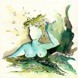 Smaller Works also inspire - these pieces illustrating TS Eliots Poetry - Drawings And Illustrations