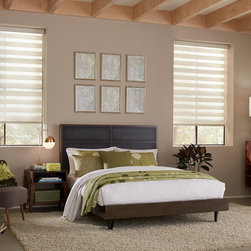 Premier Flat Sheer Shades in Villa Candlelight - Venetian Blinds