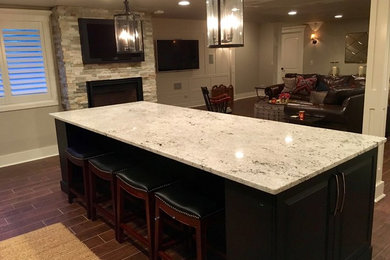 Example of a classic basement design in Chicago