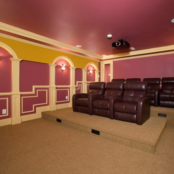 Movie Theatre Highlights Full Basement Remodel