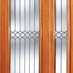 Symmetrical Design Beveled Glass Exterior Door and one Sidelite - Front Doors