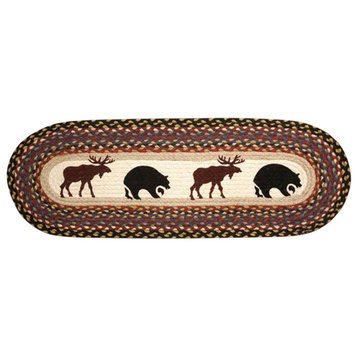 Bear and Moose Oval Patch Runner