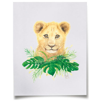 "Safari Littles" Lion Paper Print, Unframed, 13x19