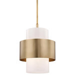Hudson Valley Lighting - Corinth 1-Light Large Pendant, Aged Brass - Features: