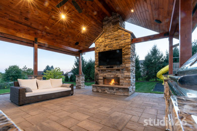 Patio - rustic patio idea in Philadelphia