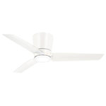 MinkaAire - MinkaAire Pure Pure 48" 3 Blade Indoor LED Flush Mount Ceiling - Flat White - MinkaAire Pure F671L Three Blade Integrated LED Indoor Ceiling Fan Features: Includes: Brushed Nickel finish - Silver Blades with an etched white lens Flat White finish - Flat White Blades with an etched white lens Coal finish - Coal Blades with an etched white lens Wall Control (WC116L) included with fan Integrated 16 watt LED module Capable of being dimmed Limited lifetime motor warranty Location Rated for dry locations WC116L Wall Control: Four speed fan control 3-Wire Installation Dimming capable Dimensions: Height: 10" Width: 48" Product Weight: 14.5 lbs. Wire Length: 18" Blade Specifications: Number of Blades: 3 Blade Span: 48" Blades Included: Yes Blade Pitch: 12° Reversible Blades: No Blade Material: ABS Motor Specifications: Speeds: 3 CFM (High): 3891 CFM (Low): 1577 RPM (High): 189 RPM (Low): 83 CFM Per Watt (High): 91.68 CFM Per Watt (Low): 137.61 Reversible Motor: Yes Electrical Specifications:  Wattage: 16w Number of Light Source(s): 1 Lumens: 1083 Color Temperature: 3000K Color Rendering Index (CRI): 91 Average Hours: 50,000 Optional Accessories: Bond (BD-1000) Wireless Smart Home Hub