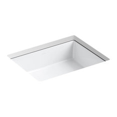 Kohler Verticyl Rectangular Under-Mount Bathroom Sink, White