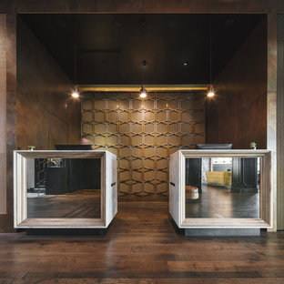 Inspiration for a small modern home design remodel in Portland